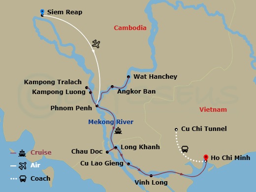 map of itinerary