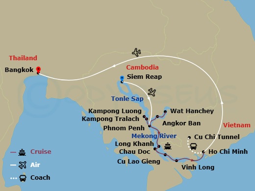 map of itinerary