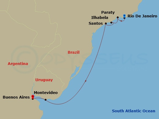 map of itinerary
