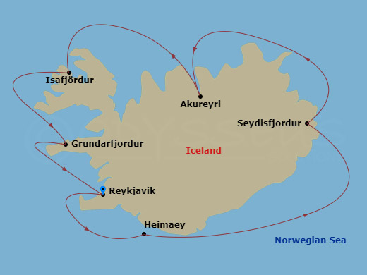 map of itinerary