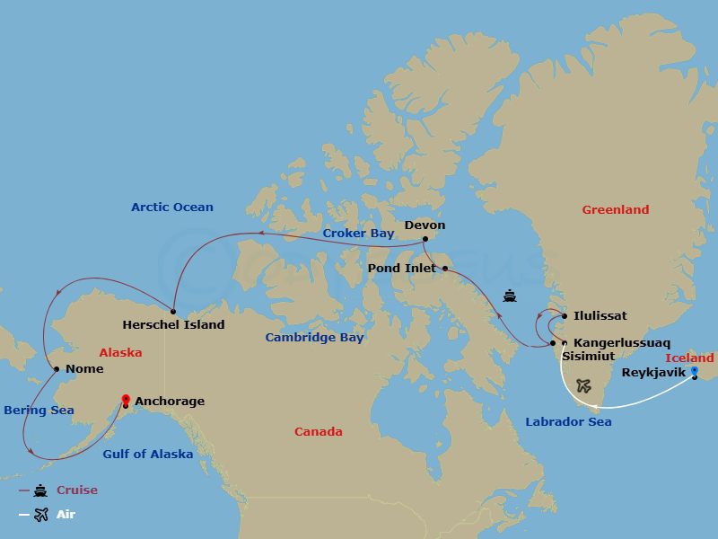 map of itinerary