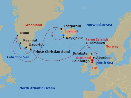 map of itinerary