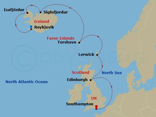 map of itinerary