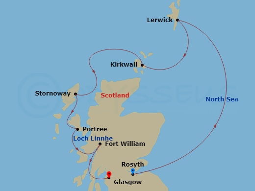 map of itinerary
