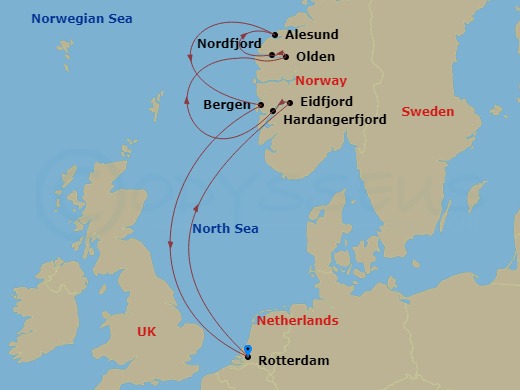 map of itinerary