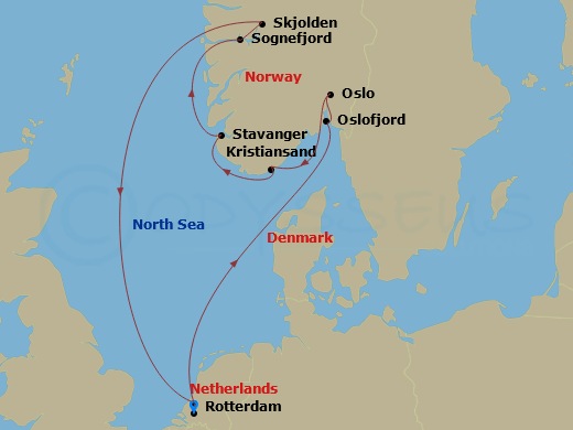 map of itinerary