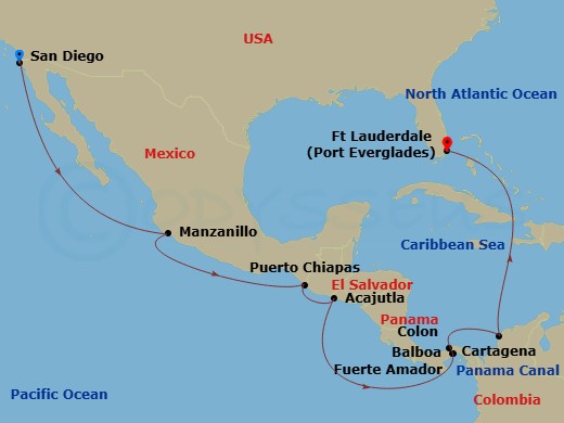 map of itinerary