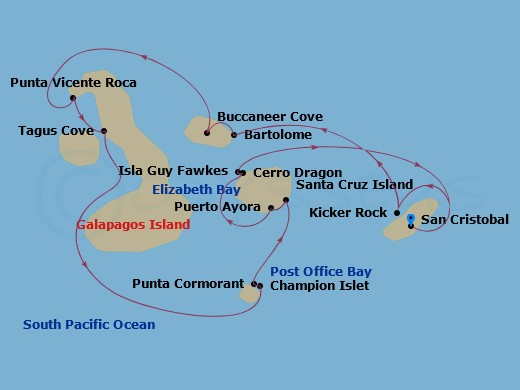 map of itinerary