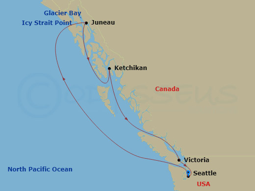 map of itinerary