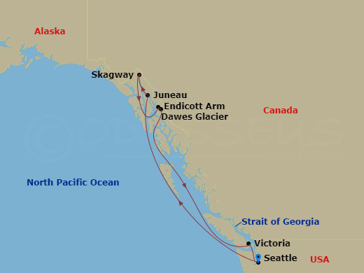 map of itinerary