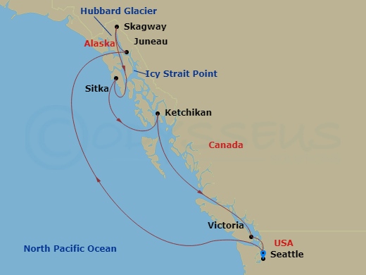 map of itinerary