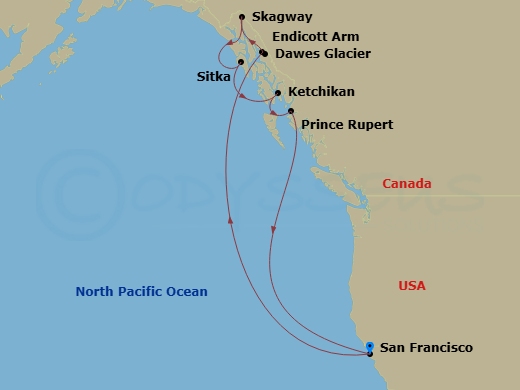 map of itinerary