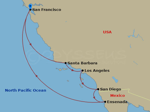 map of itinerary