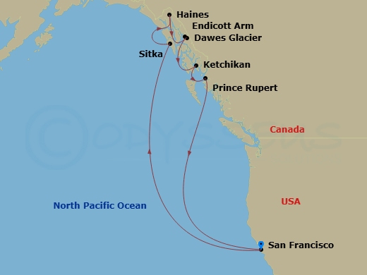 map of itinerary