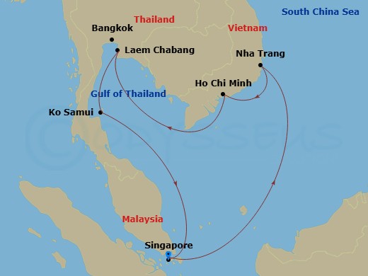 map of itinerary