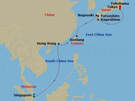 map of itinerary