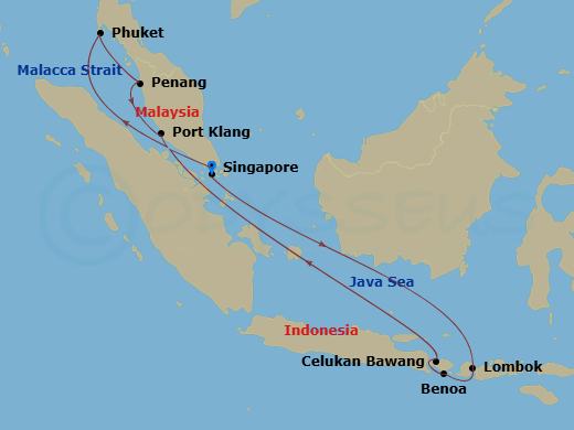 map of itinerary