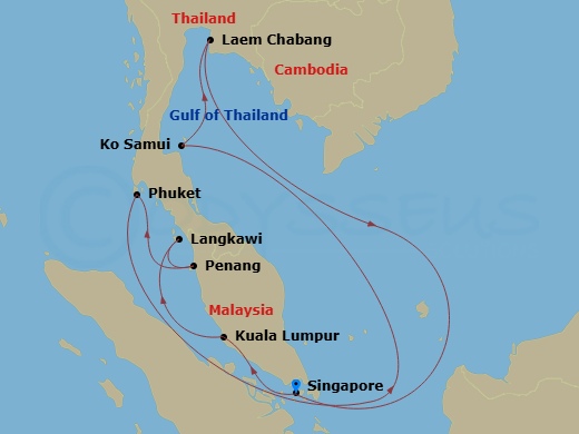 map of itinerary