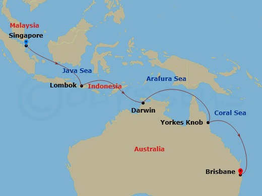 map of itinerary