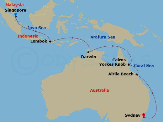 map of itinerary