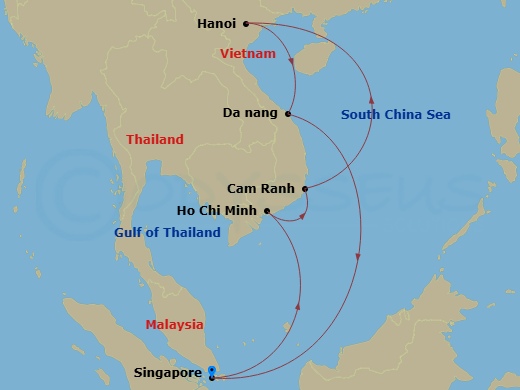 map of itinerary