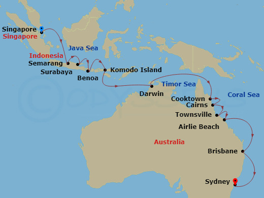 map of itinerary