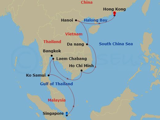 map of itinerary