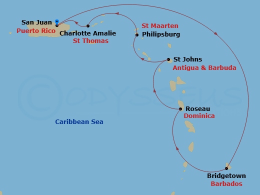 map of itinerary