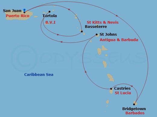 map of itinerary