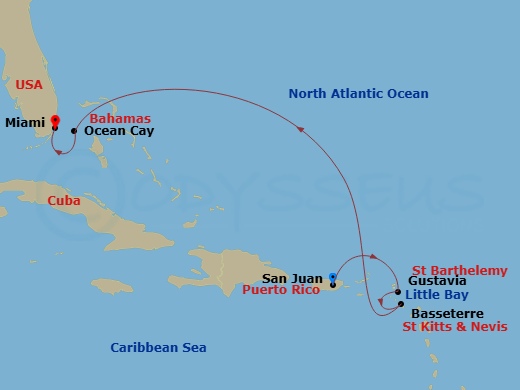 map of itinerary
