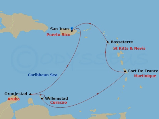 map of itinerary