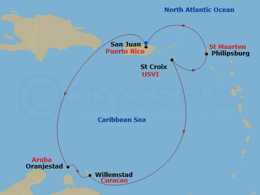 map of itinerary