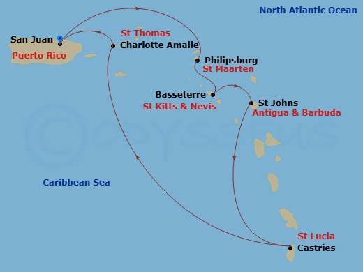 map of itinerary