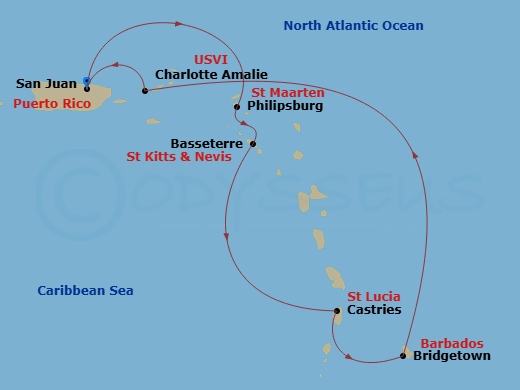 map of itinerary