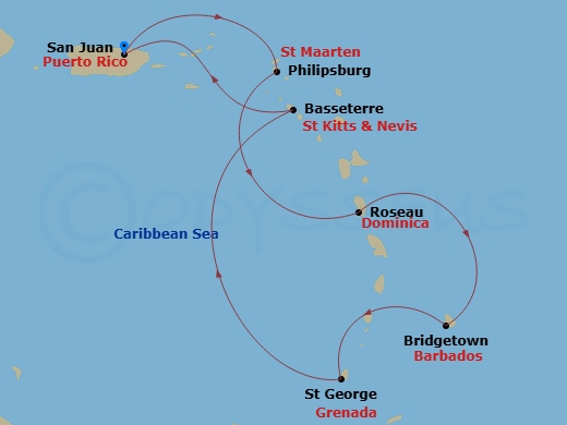 map of itinerary