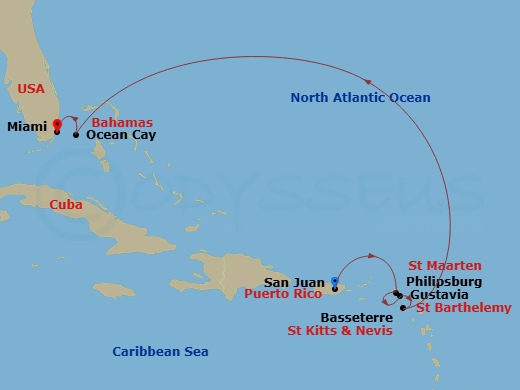 map of itinerary