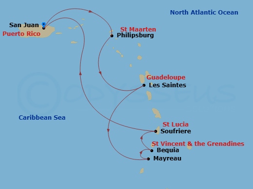 map of itinerary