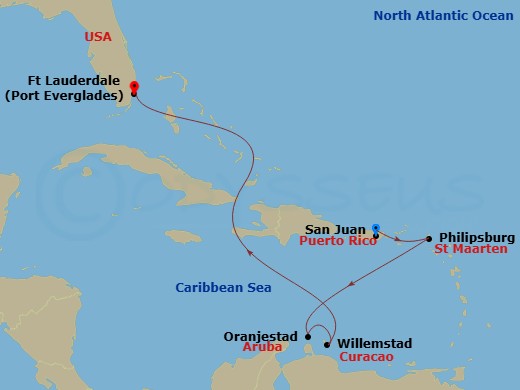 map of itinerary