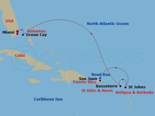map of itinerary