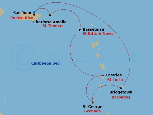 map of itinerary