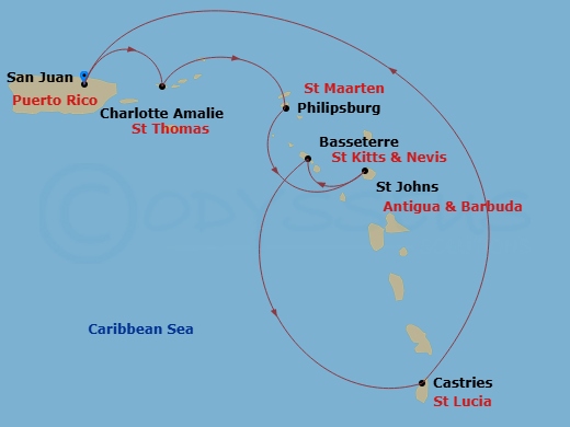 map of itinerary