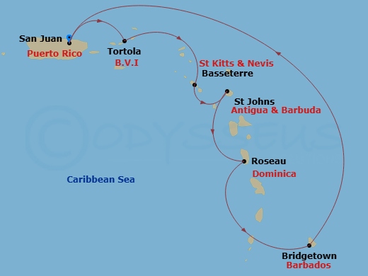 map of itinerary