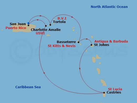 map of itinerary