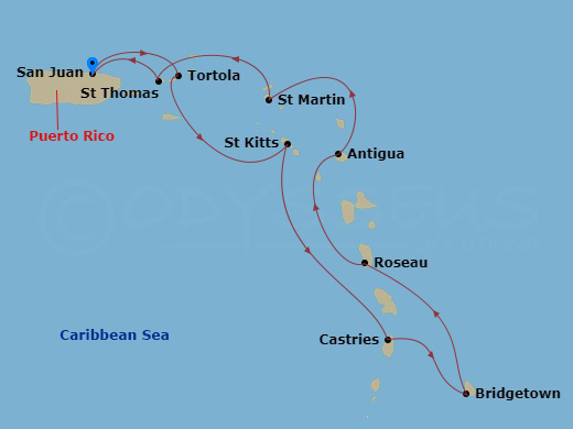 map of itinerary