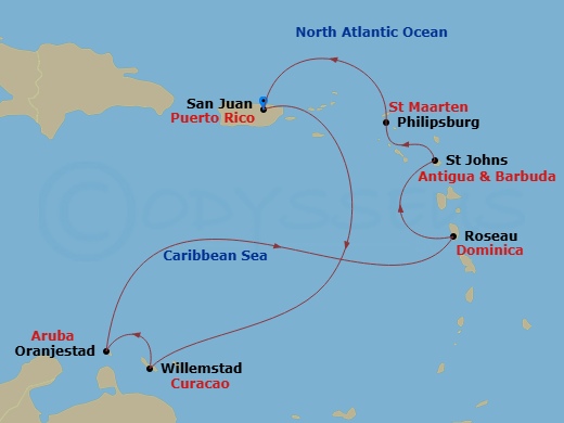 map of itinerary