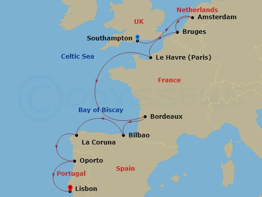 map of itinerary