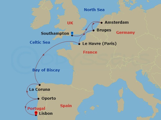 map of itinerary