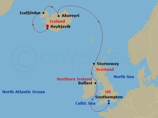 map of itinerary