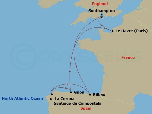 map of itinerary