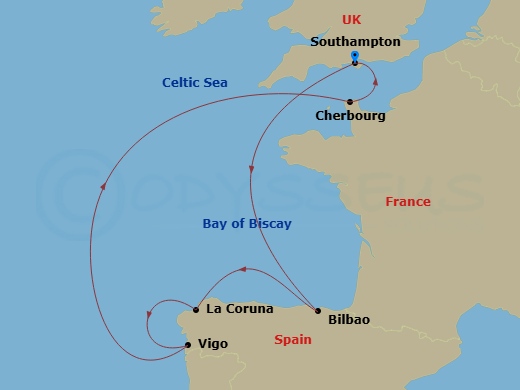 map of itinerary